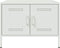 vidaXL - Salontafel - 68x50x50,5 - cm - staal - wit
