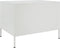 vidaXL - Salontafel - 68x50x50,5 - cm - staal - wit