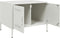 vidaXL - Salontafel - 68x50x50,5 - cm - staal - wit
