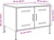 vidaXL - Salontafel - 68x50x50,5 - cm - staal - zwart