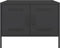 vidaXL - Salontafel - 68x50x50,5 - cm - staal - zwart