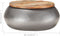 vidaXL - Salontafel - 68x68x30 - cm - massief - gerecycled - hout - grijs