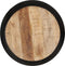 vidaXL - Salontafel - 68x68x30 - cm - massief - mangohout - zwart