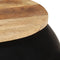 vidaXL - Salontafel - 68x68x30 - cm - massief - mangohout - zwart