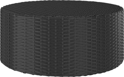 vidaXL - Salontafel - 68x68x30 - cm - poly - rattan - zwart