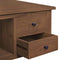 vidaXL - Salontafel - 68x68x33 - cm - massief - teakhout