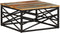 vidaXL - Salontafel - 68x68x35 - cm - massief - gerecycled - hout