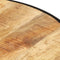 vidaXL - Salontafel - 68x68x36 - cm - massief - ruw - mangohout - zwart