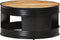 vidaXL - Salontafel - 68x68x36 - cm - massief - ruw - mangohout - zwart