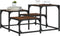 vidaXL - Salontafel - 68x68x40 - cm - bewerkt - hout - bruin - eikenkleur