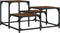 vidaXL - Salontafel - 68x68x40 - cm - bewerkt - hout - bruin - eikenkleur