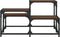 vidaXL - Salontafel - 68x68x40 - cm - bewerkt - hout - bruin - eikenkleur
