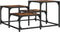 vidaXL - Salontafel - 68x68x40 - cm - bewerkt - hout - gerookt - eikenkleurig