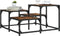 vidaXL - Salontafel - 68x68x40 - cm - bewerkt - hout - gerookt - eikenkleurig