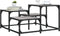 vidaXL - Salontafel - 68x68x40 - cm - bewerkt - hout - grijs - sonoma - eikenkleurig