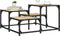 vidaXL - Salontafel - 68x68x40 - cm - bewerkt - hout - sonoma - eikenkleurig