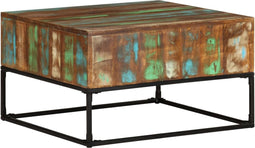 vidaXL - Salontafel - 68x68x41 - cm - massief - gerecycled - hout