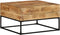 vidaXL - Salontafel - 68x68x41 - cm - ruw - mangohout