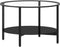 vidaXL - Salontafel - 70 - cm - gehard - glas - zwart - en - transparant