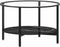 vidaXL - Salontafel - 70 - cm - gehard - glas - zwart - en - zwartmarmer