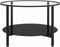 vidaXL - Salontafel - 70 - cm - gehard - glas - zwart - en - transparant