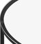 vidaXL - Salontafel - 70 - cm - gehard - glas - zwart - en - witmarmer