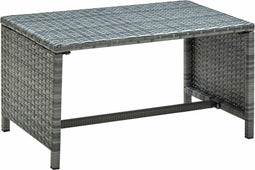 vidaXL - Salontafel - 70x40x38 - cm - poly - rattan - antraciet