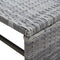 vidaXL - Salontafel - 70x40x38 - cm - poly - rattan - antraciet