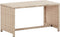 vidaXL - Salontafel - 70x40x38 - cm - poly - rattan - beige