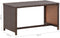 vidaXL - Salontafel - 70x40x38 - cm - poly - rattan - bruin