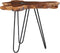 vidaXL - Salontafel - 70x45 - cm - massief - teakhout - en - polyresin