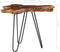 vidaXL - Salontafel - 70x45 - cm - massief - teakhout - en - polyresin