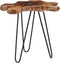 vidaXL - Salontafel - 70x45 - cm - massief - teakhout - en - polyresin
