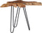 vidaXL - Salontafel - 70x45 - cm - massief - teakhout - en - polyresin