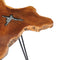 vidaXL - Salontafel - 70x45 - cm - massief - teakhout - en - polyresin