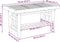 vidaXL - Salontafel - 70x45x36 - cm - bamboe