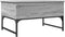 vidaXL - Salontafel - 70x50x40 - cm - bewerkt - hout - en - metaal - grijs - sonoma