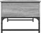 vidaXL - Salontafel - 70x50x40 - cm - bewerkt - hout - en - metaal - grijs - sonoma