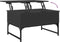 vidaXL - Salontafel - 70x50x40 - cm - bewerkt - hout - en - metaal - zwart