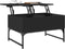 vidaXL - Salontafel - 70x50x40 - cm - bewerkt - hout - en - metaal - zwart