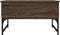 vidaXL - Salontafel - 70x50x40 - cm - bewerkt - hout - en - metaal - bruin - eikenkleur