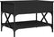 vidaXL - Salontafel - 70x50x50 - cm - bewerkt - hout - en - metaal - zwart