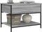 vidaXL - Salontafel - 70x50x50 - cm - bewerkt - hout - en - metaal - grijs - sonoma