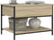 vidaXL - Salontafel - 70x50x50 - cm - bewerkt - hout - en - metaal - sonoma - eikenkleur