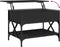 vidaXL - Salontafel - 70x50x50 - cm - bewerkt - hout - en - metaal - zwart