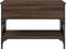 vidaXL - Salontafel - 70x50x50 - cm - bewerkt - hout - en - metaal - bruineikenkleur