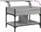 vidaXL - Salontafel - 70x50x50 - cm - bewerkt - hout - en - metaal - grijs - sonoma