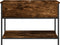 vidaXL - Salontafel - 70x50x50 - cm - bewerkt - hout - en - metaal - gerookt - eiken