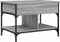 vidaXL - Salontafel - 70x50x50 - cm - bewerkt - hout - en - metaal - grijs - sonoma
