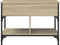vidaXL - Salontafel - 70x50x50 - cm - bewerkt - hout - en - metaal - sonoma - eikenkleur